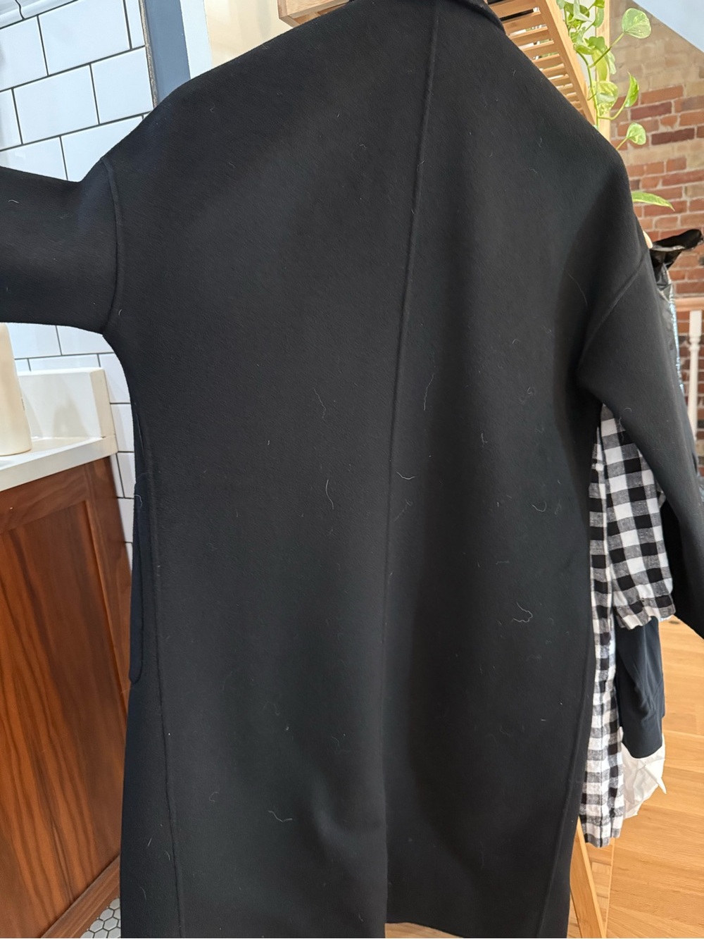 The Curated - The Boyfriend Coat - Black / Size Small - Picture 16 of 16